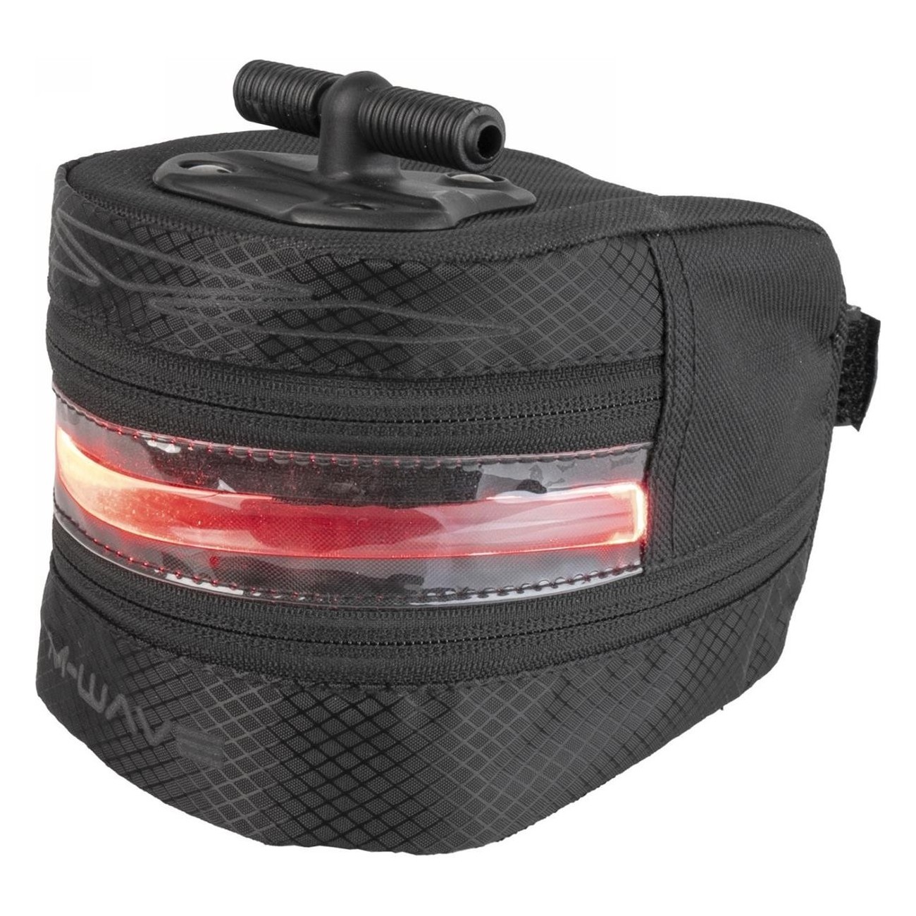 M-WAVE Tilburg L LED Black Waterproof Rechargeable Saddle Bag with Light - 5