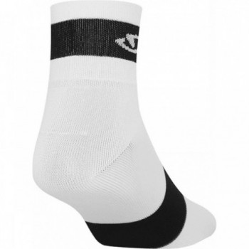 Comp Racer Short White Socks Size 40-42 in Premium Fibers Made in Italy - 2