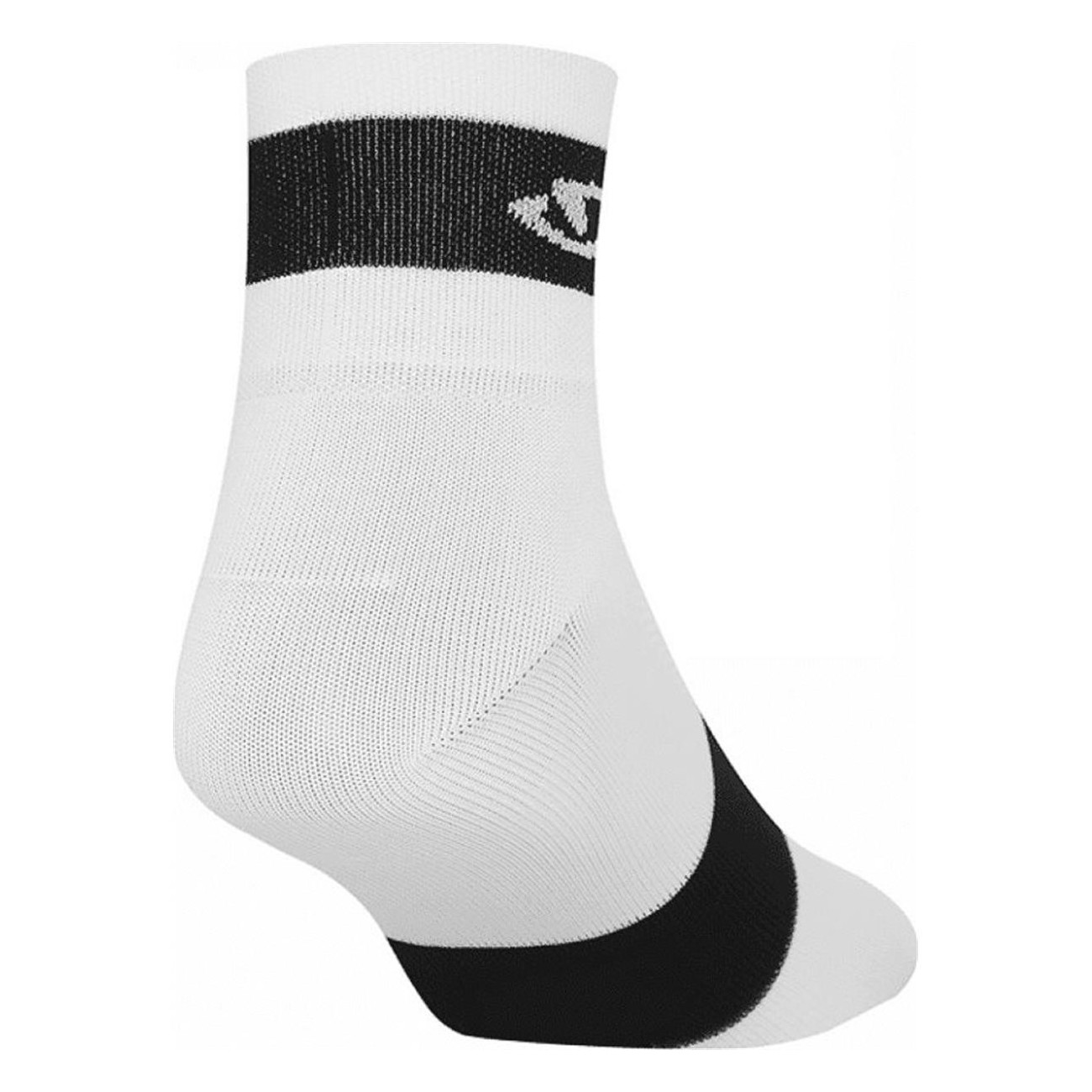 Comp Racer Short White Socks Size 40-42 in Premium Fibers Made in Italy - 2