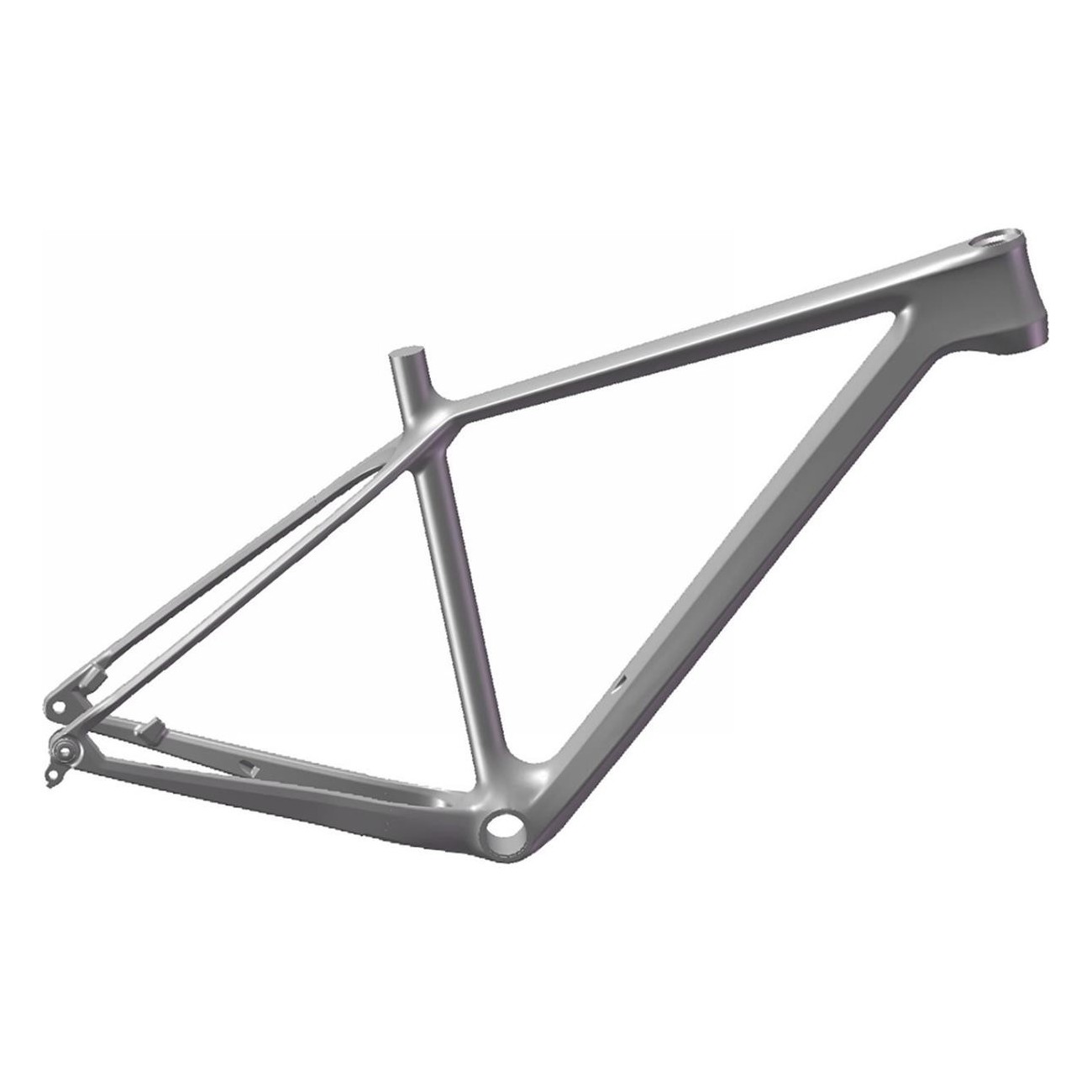 29'' Raw UD Carbon MTB Frame - Height 19'' - 1