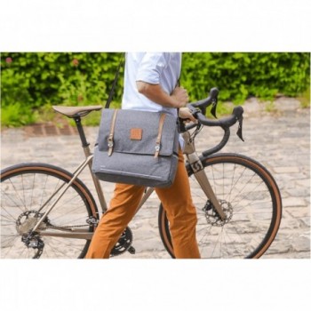 Zéfal Urban Messenger Bag 11L Grey for Rear Rack in Recycled RPET - 4