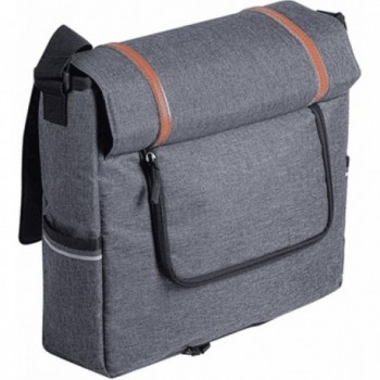 Zéfal Urban Messenger Bag 11L Grey for Rear Rack in Recycled RPET - 8