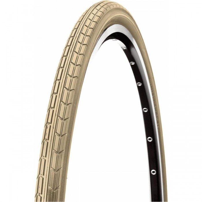 CST 26x1 3/8 Cream Rigid Tire for City Trekking - Reliable Performance - 1