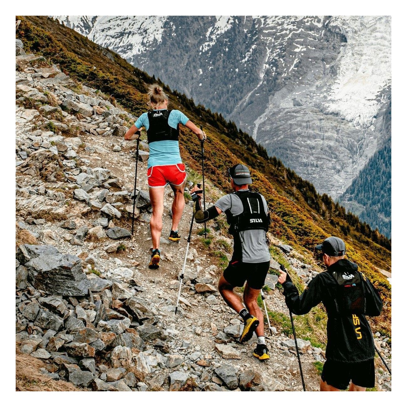 Silva Carbon Running Poles 130 - Lightweight and Durable for Trail Running - 2