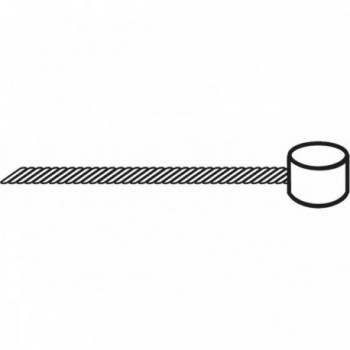 Câble de Frein Interne 1800 mm avec Nipple Cylindrique 7x6 mm - 10 Pièces - 2