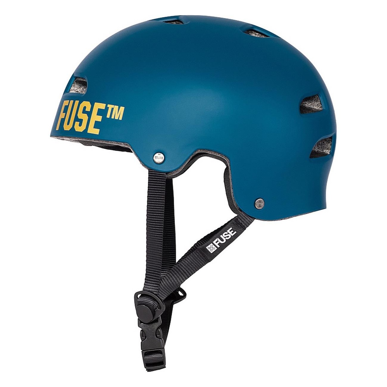 Casco Fuse Alpha L-XL Blu Scuro Opaco con Guscio in ABS e Schiuma EPS - 1 - Caschi - 4055822506762