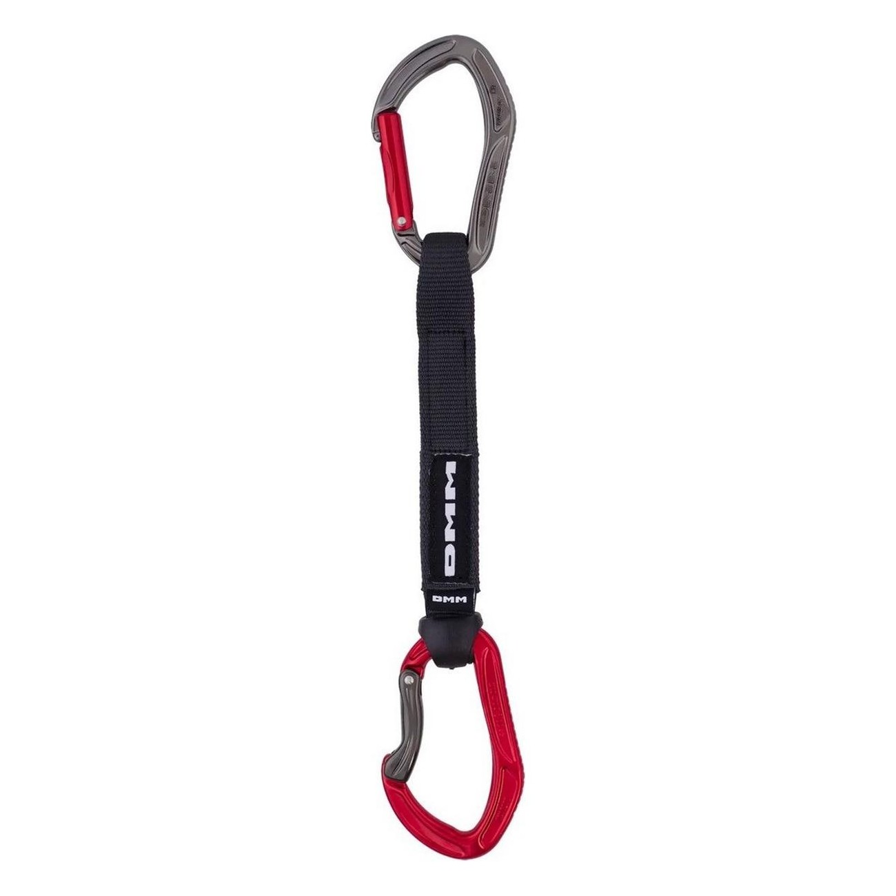 Schnellverschluss Alpha Sport 18cm Rot mit Alpha Karabiner für Sportklettern - 1