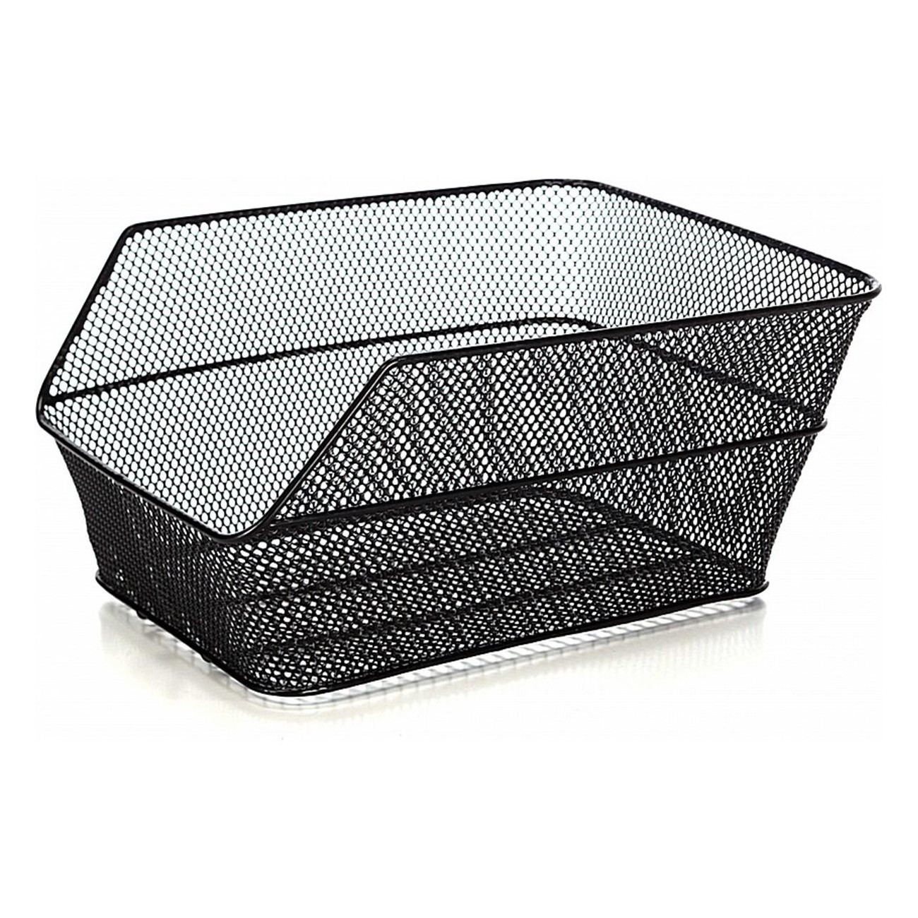 Black Wire Rear Basket in Coated Iron 30x39x17 cm - Luxury Series - 1