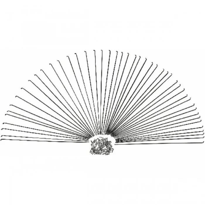 Zinkstahl-Speichen 145mm x 2mm mit Nippel - Box 100 Stück MVTEK - 1