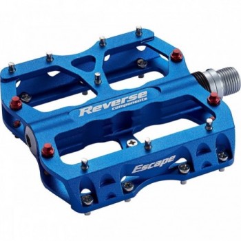 Rückwärts-Pedal für MTB - Blau, Robust und Leicht aus Aluminium - 1