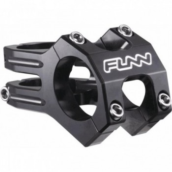 FUNNDURO 35mm Handlebar Stem in Black CNC Aluminum, 0° Angle, 28.6mm Compatible - 1