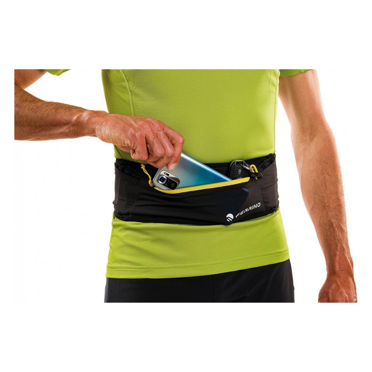 X-Band Nero Taglia S per Trail Running con Tasche e Dettagli Rifrangenti - 5 - Marsupi e portaoggetti - 8014044997297