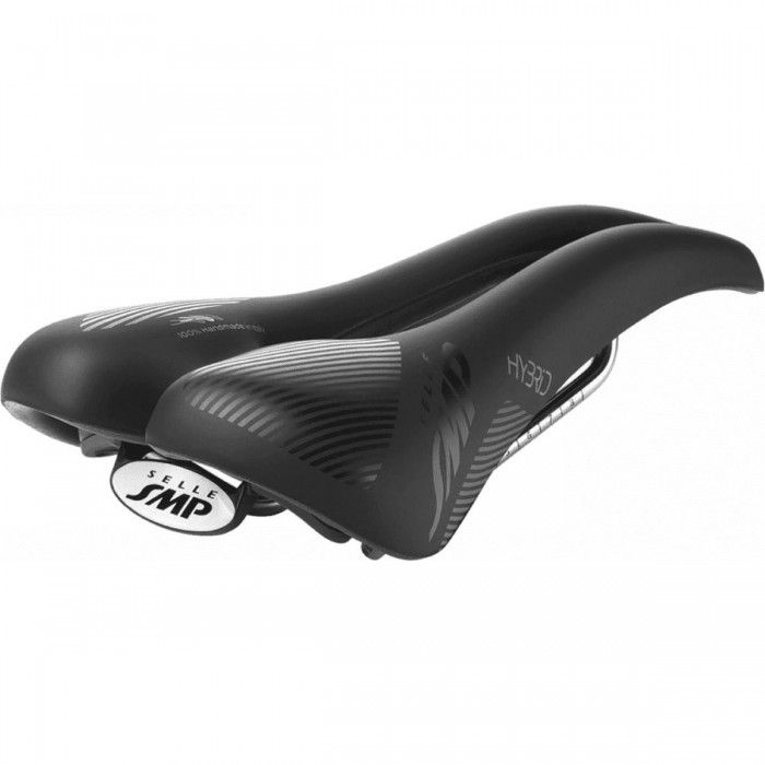 Hybrid Black Saddle 2020 for MTB and Road in AISI 304 Stainless Steel - 1