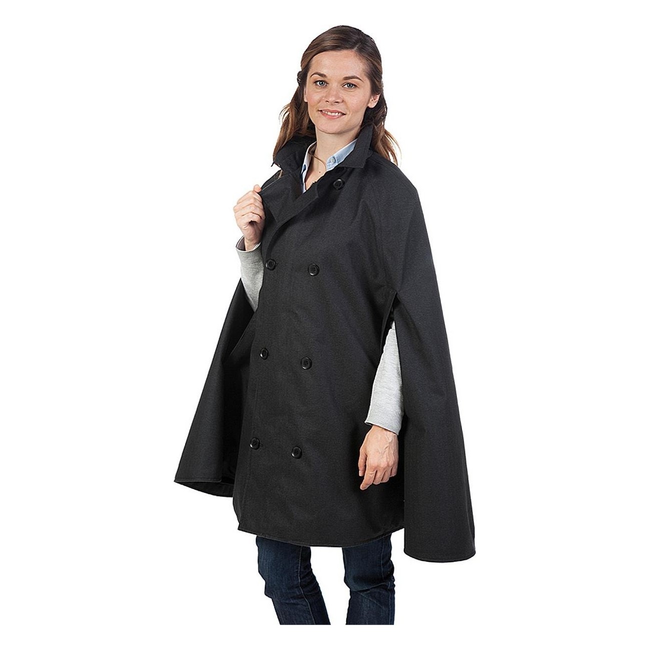 Capa Impermeable Tabello Gris Oscuro Talla M para Bicicleta - Unisex, Impermeable y Reflectante - 1