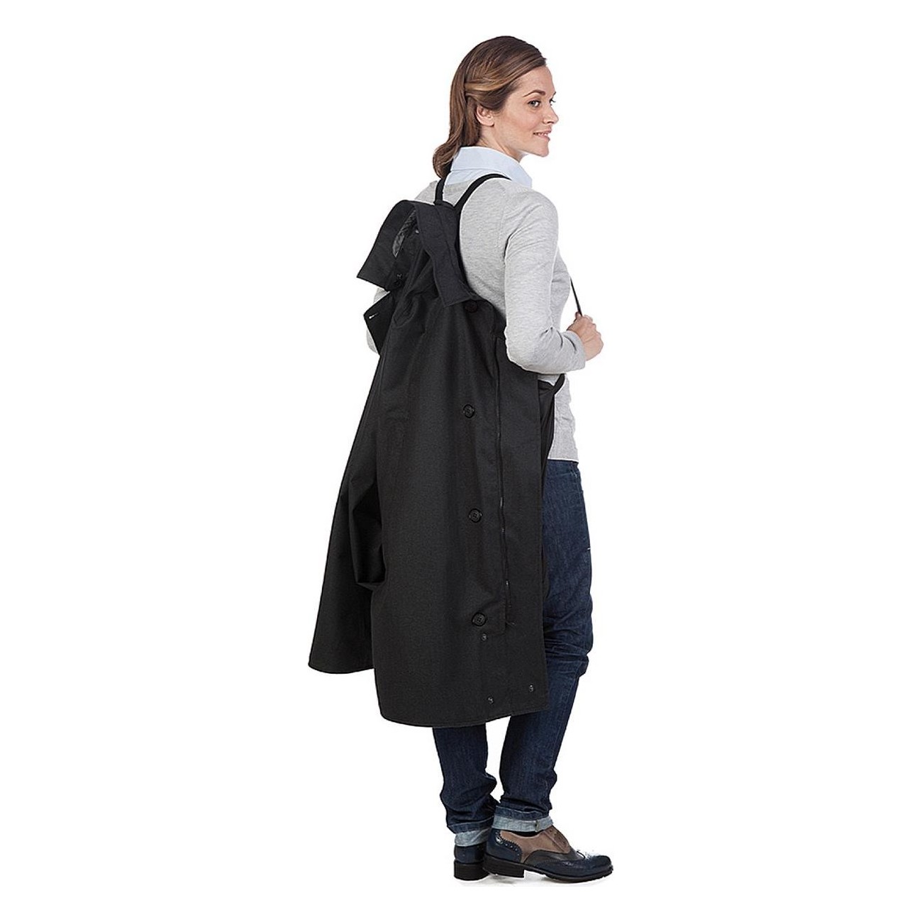 Manteau de pluie Tabello Gris Foncé Taille M pour Vélo - Unisexe, Imperméable et Réfléchissant - 6