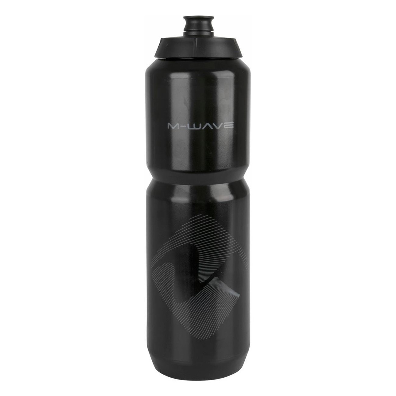 M-Wave PBO 1000 ml Black Plastic Water Bottle - 3