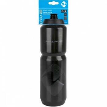 M-Wave PBO 1000 ml Black Plastic Water Bottle - 4