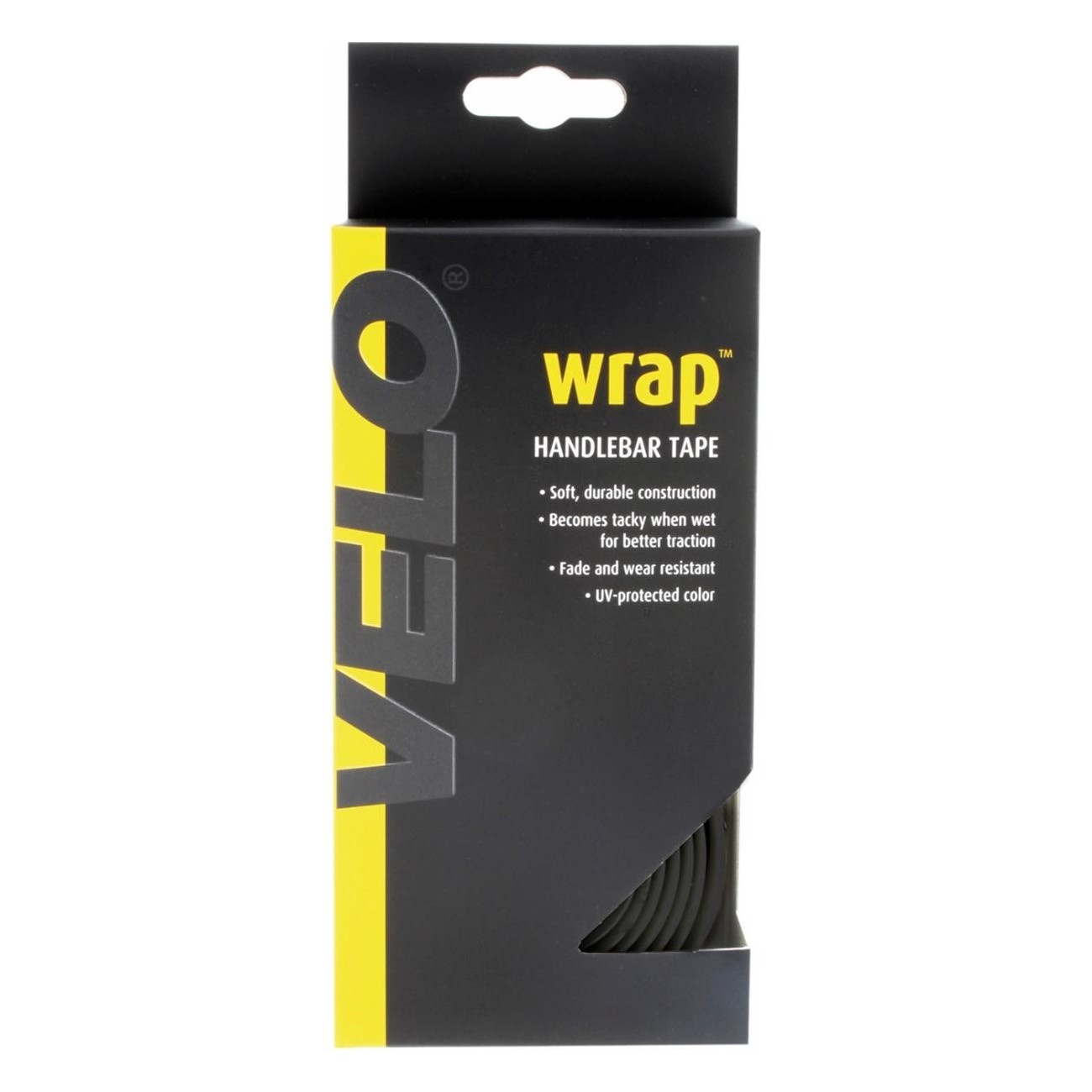 Black VELO Handlebar Tape with Plugs and Adhesive - 2x160 cm - 5