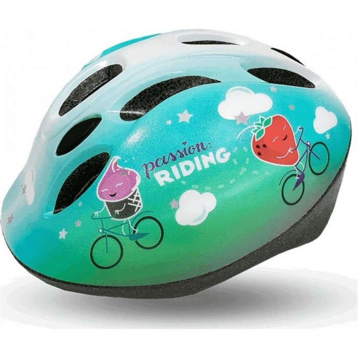 Casco Bimbo NFUN Infusion Ice Cream 48/52cm Certificato EN107, Leggero e Resistente al Calore - 1 - Caschi - 8053329962469