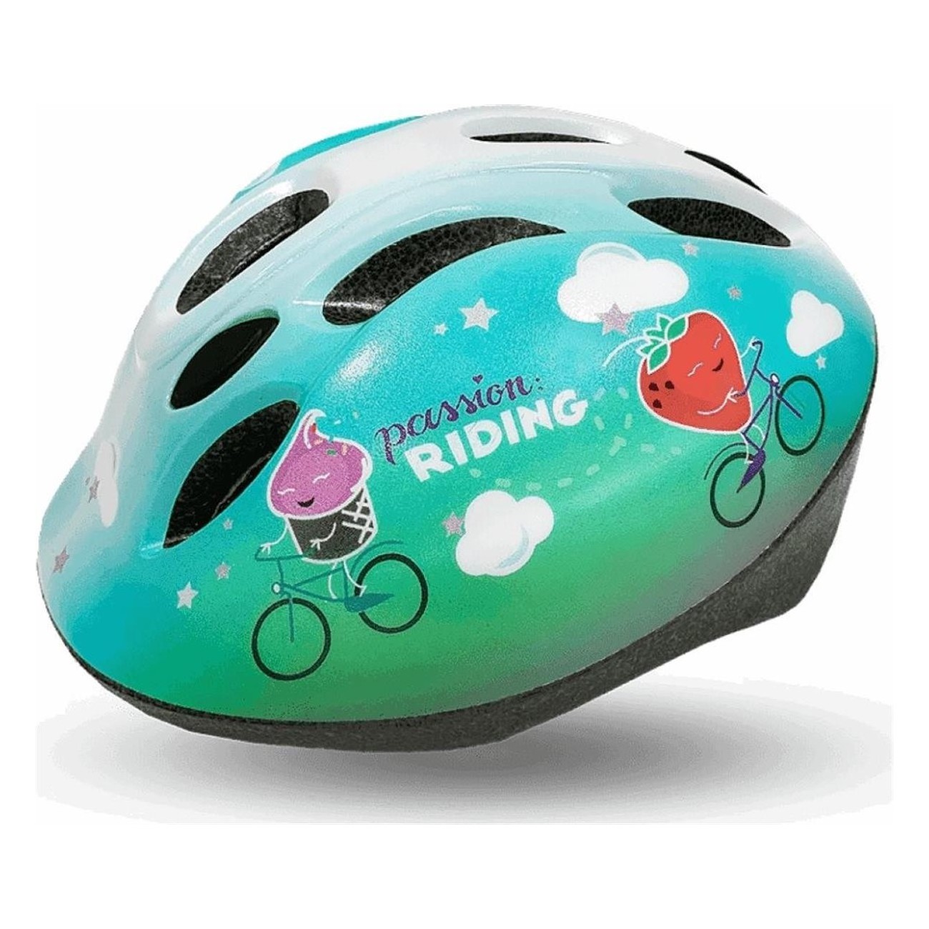 Casco Bimbo NFUN Infusion Ice Cream 48/52cm Certificato EN107, Leggero e Resistente al Calore - 1 - Caschi - 8053329962469