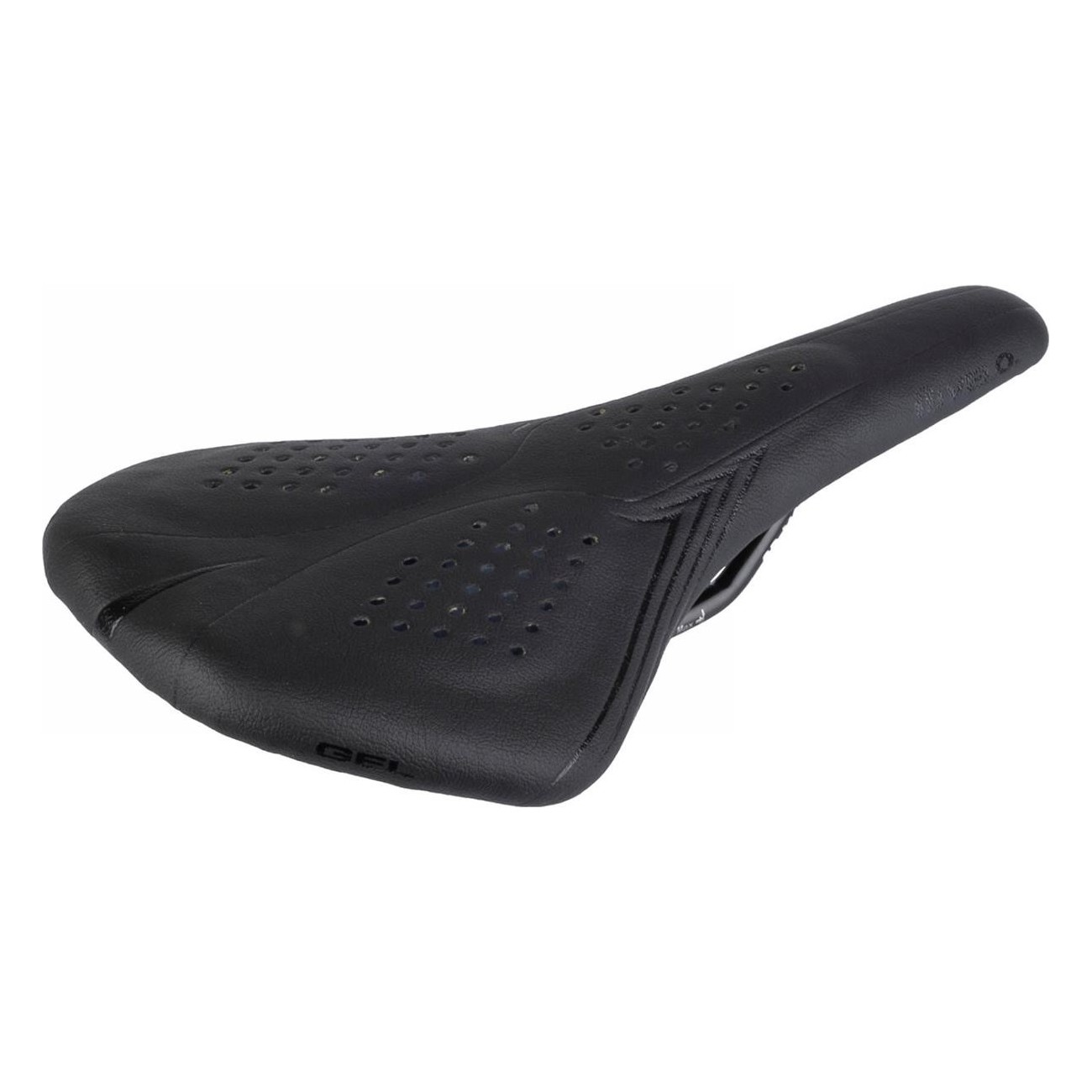 Selle Velo Airthru Gel Noir Mat 268g pour Cyclisme Route, VTT et Triathlon - 1