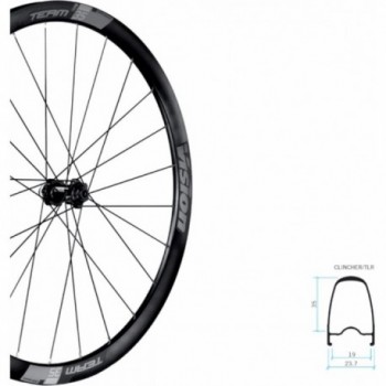 Juego de Ruedas 28' Team 35 DB Tubeless Ready para Bicicleta de Carretera, Centerlock, Perfil 35 mm - 1