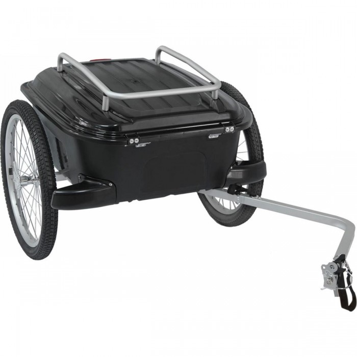 M-Wave Stalwart 70L Waterproof Bike Trailer Black Aluminum 20' Wheels - 1