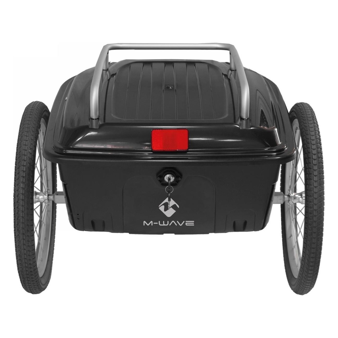 M-Wave Stalwart 70L Waterproof Bike Trailer Black Aluminum 20' Wheels - 4