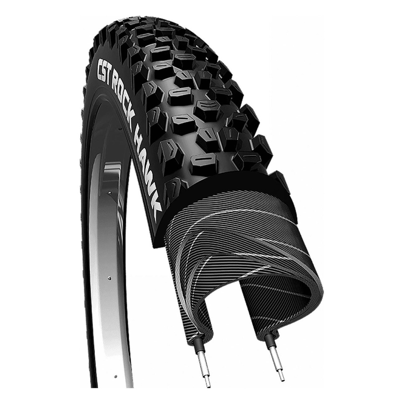 Copertone MTB 29x2.25 CST Rock Hawk Rigido Nero per E-Bike - Aderenza Ottimale su Terreni Impegnativi - 1 - Copertoni - 69338825