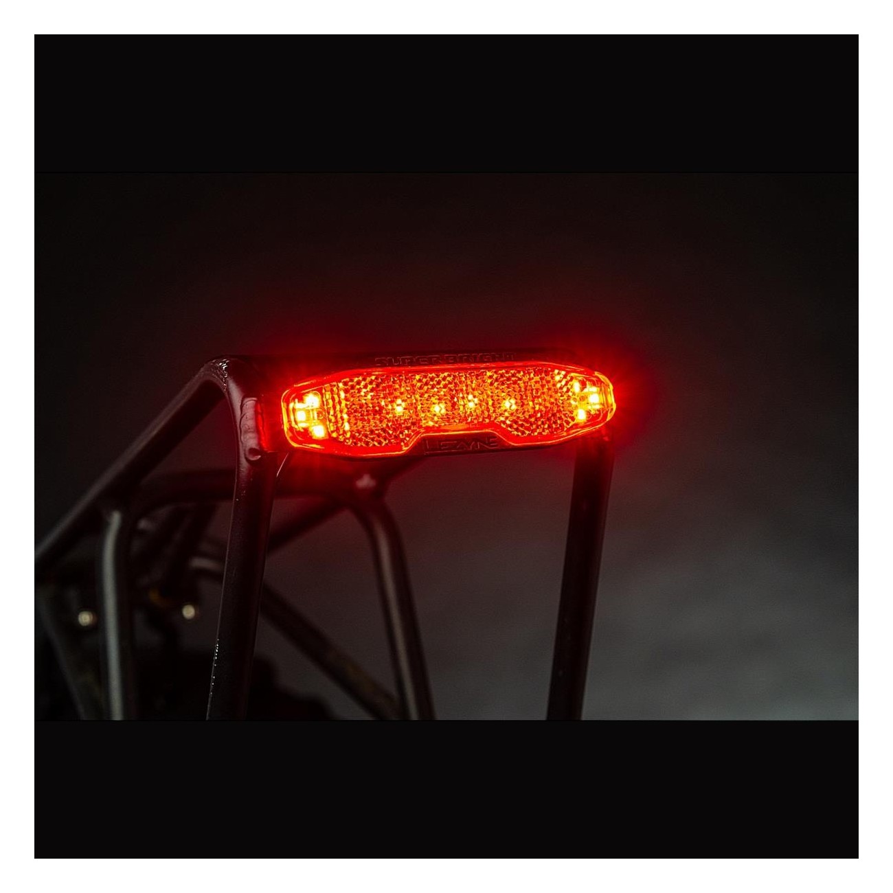 Super Bright LED Alert Light STVZO Black Red Y15 for Bicycle - High Visibility - 3