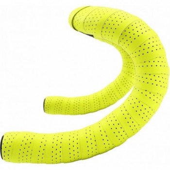 Ruban de Guidon Eolo Soft Perforé 3mm Jaune Fluo pour Vélo Fixe - Confort et Style MVTEK - 1