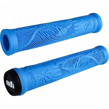 Poignées Odi Hucker Signature Sans Flasque Bleues 160mm pour BMX - 1