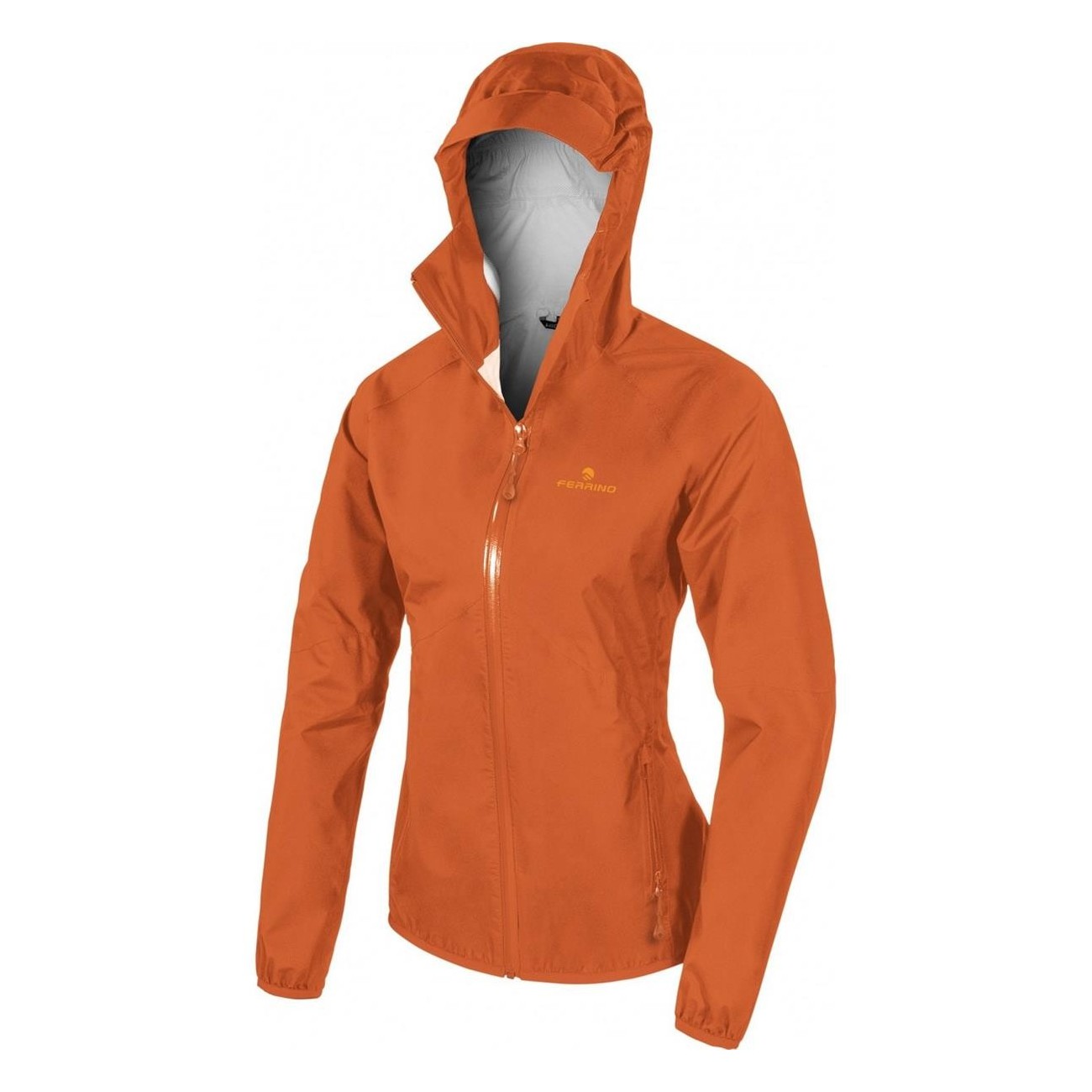 Damenjacke Kunene XS Orange Wasserdicht Atmungsaktiv Trail Running - 1