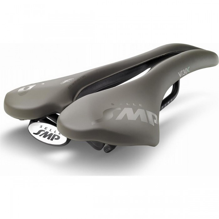 4bike VT30C Gravel Ergonomic Saddle Black - Made in Italy, Comfort & Sustainability - 1