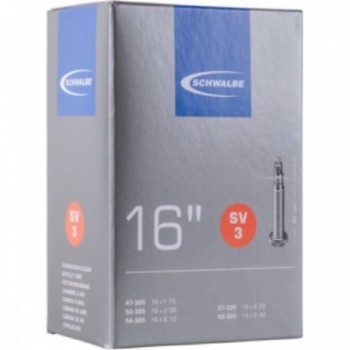 Schwalbe 16x1.75/2.40 Inner Tube with 40mm Presta Valve - Reliable Quality - 1