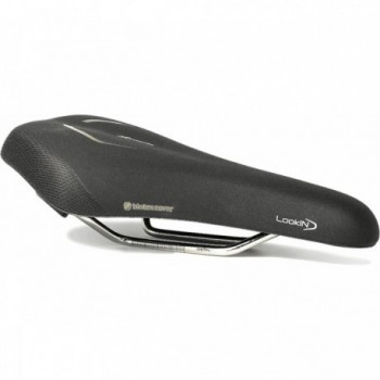 Lookin Evo Moderate Unisex Saddle Black 271x186mm for Citybike & Trekking - 1