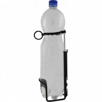 Support de bouteille en aluminium noir/argent pour bouteilles PET 1,5L - 3