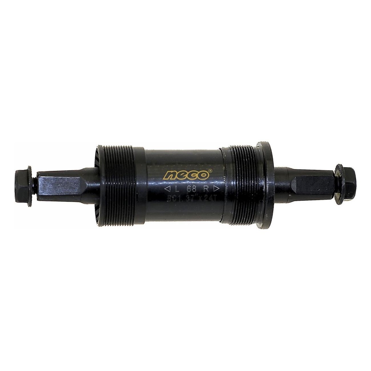 NECO Compact Bottom Bracket 127.5 mm with Nylon Shells, Axle Length 30.5 mm - 1