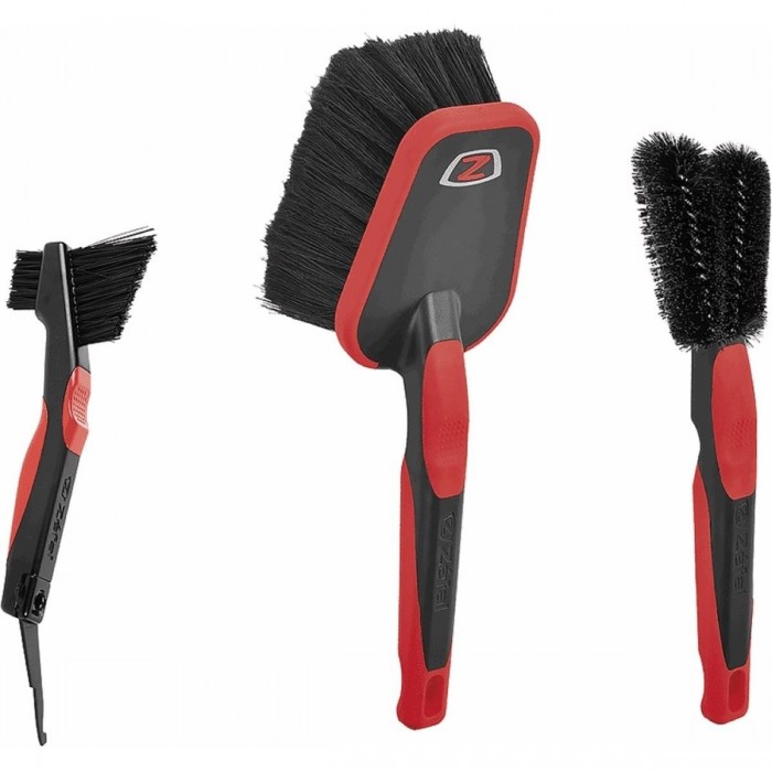 3-Piece Bike Cleaning Brush Set - ZB Wash, Twist and Clean - 1