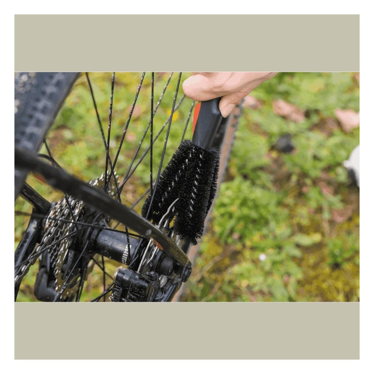 3-Piece Bike Cleaning Brush Set - ZB Wash, Twist and Clean - 3