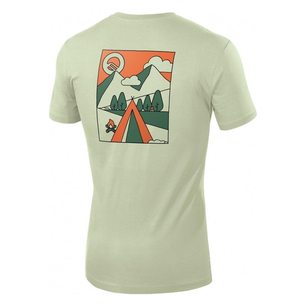 T-shirt unisex verde salvia M cotone organico GOTS trekking 180g/m² - 2 - T-shirt e Camicie - 8014044013799