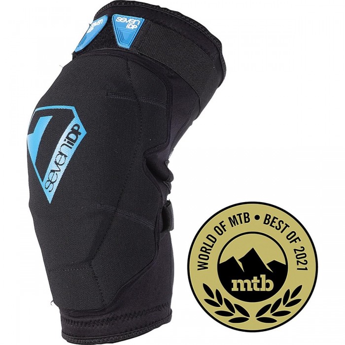 Flex Kniebandage XL Schwarz-Blau mit Doppelschutz und Atmungsaktivem Design - 1