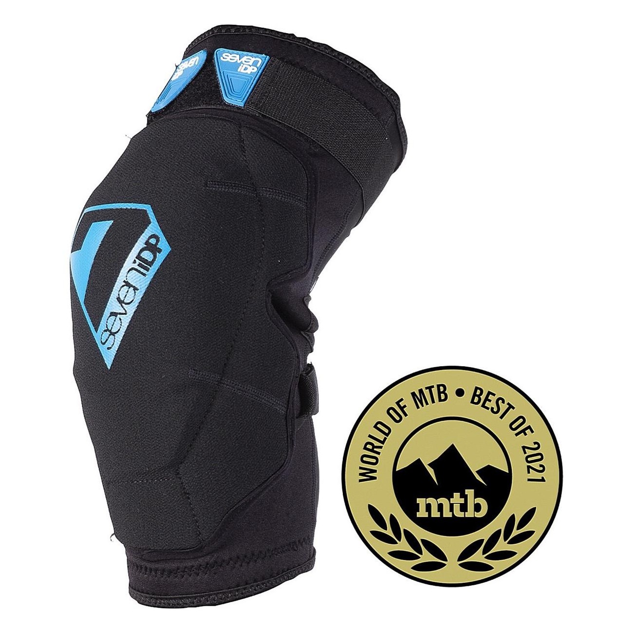 Flex Kniebandage XL Schwarz-Blau mit Doppelschutz und Atmungsaktivem Design - 1