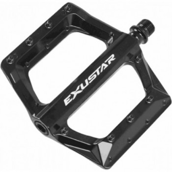 Exustar MTB Pedal E-PB571 Aluminium Black Flat 117x116mm, 482g - 1