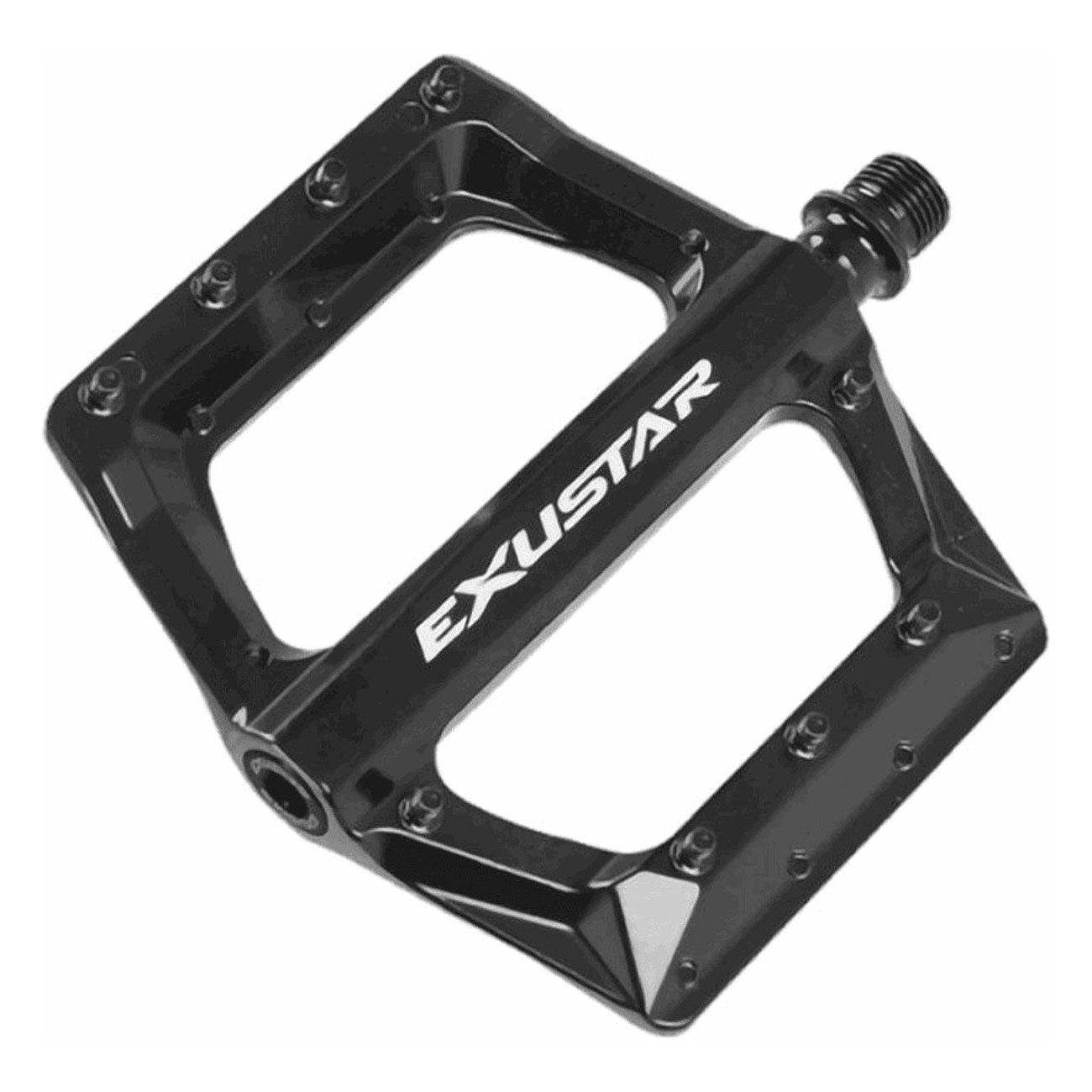 Exustar MTB Pedal E-PB571 Aluminium Black Flat 117x116mm, 482g - 1