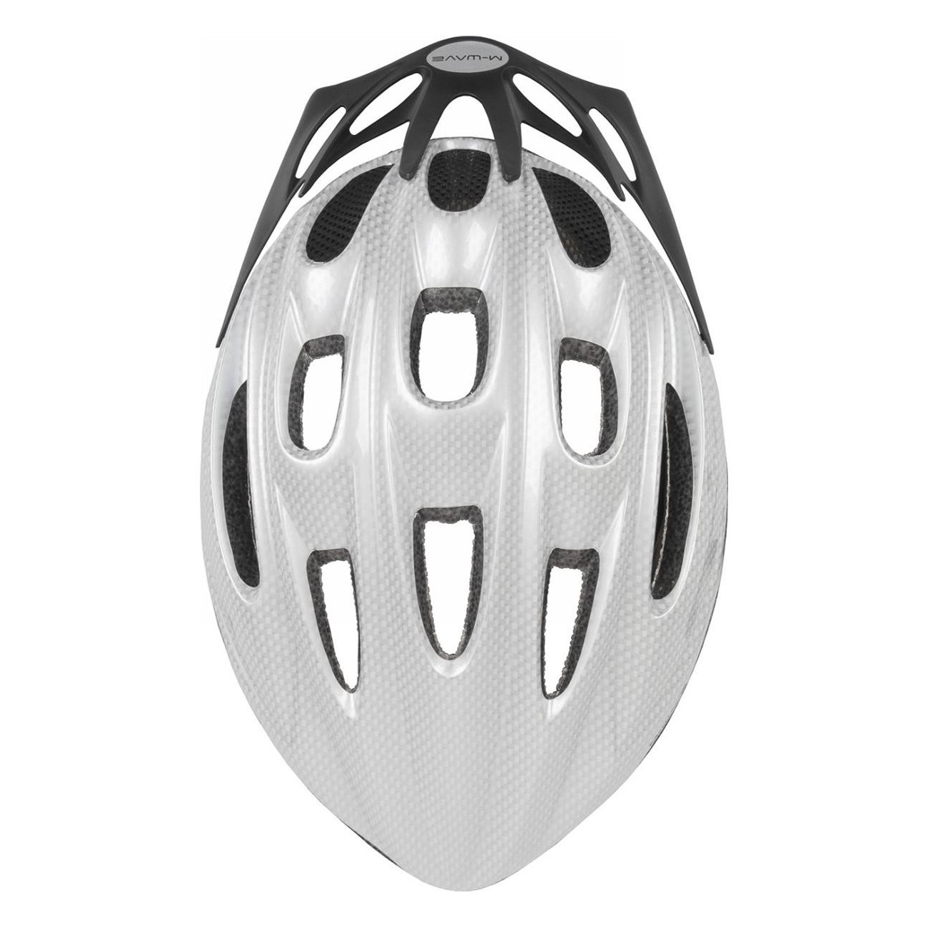 ACTIVE Helmet for Adults and Youth, White Carbon Design, Size M (53-57 cm) - 3