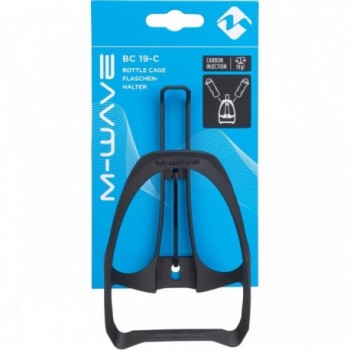 Portaborraccia M-Wave BC 19-C in Carbonio e Nylon Nero Opaco con Materiale di Montaggio - 2 - Portaborraccia - 0887539030698