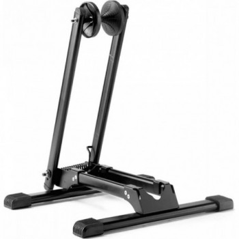 Luxury Black Steel Floor Bike Rack, Adjustable & Foldable with Floor Protection - 1