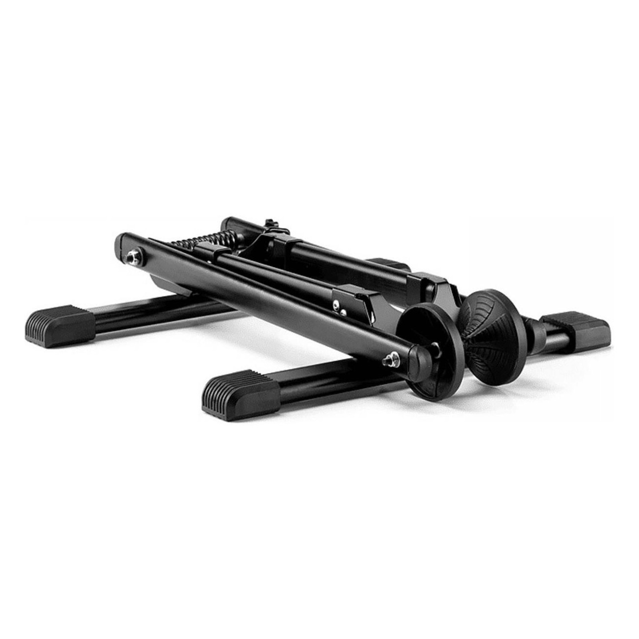 Luxury Black Steel Floor Bike Rack, Adjustable & Foldable with Floor Protection - 2