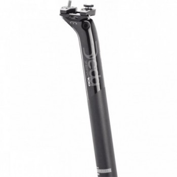 Deda ZERO100 Aluminum Seatpost 27.2x350mm, 12mm Offset, Black on Black - 1